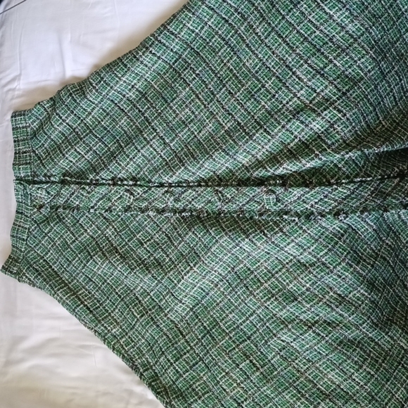 Zara Tweed Midi Skirt High Waisted Button Down Long Maxi Preppy Knit Plaid, S - Picture 2 of 13